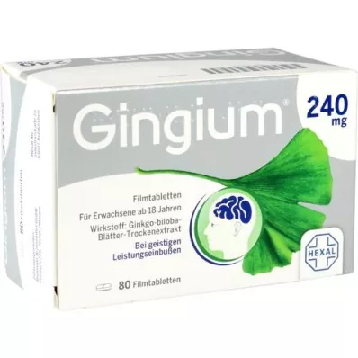 GINGIUM 240 mg filmom obložene tablete, 80 kom