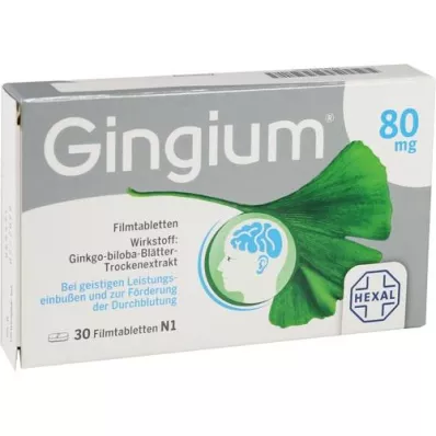 GINGIUM 80 mg filmom obložene tablete, 30 kom