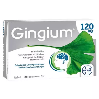 Gingium 120 mg filmom obložene tablete, 60 kom Gingium 120 mg filmom obložene tablete, 60 kom