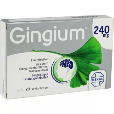 GINGIUM 240 mg filmom obložene tablete, 20 kom