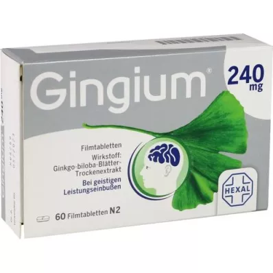 GINGIUM 240 mg filmom obložene tablete, 60 kom
