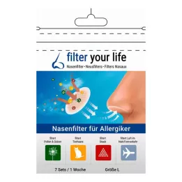 FILTER YOUR LIFE Filter za nos za alergičare veličina L, 7x2 kom