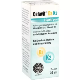 CEFAVIT D3 K2 Tekuće čiste kapi za uzimanje, 20 ml