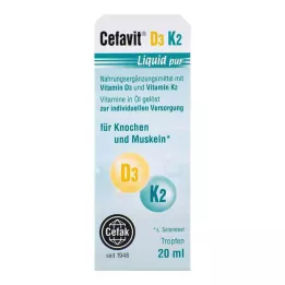 CEFAVIT D3 K2 Tekuće čiste kapi za uzimanje, 20 ml