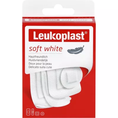 LEUKOPLAST soft white Str.19x72/D.25/38x72/38x38mm, 30 kom