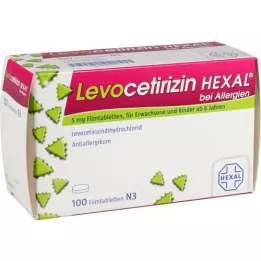 LEVOCETIRIZIN HEXAL za alergije 5 mg film tableta, 100 kom