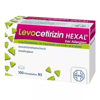 Levocetirizine Hexal za alergije 5 mg filmom obložene tablete, 100 kom