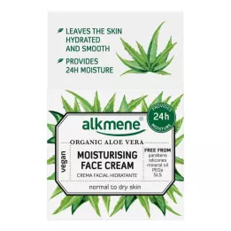 ALKMENE Hidratantna krema za lice organska aloe vera, 50 ml