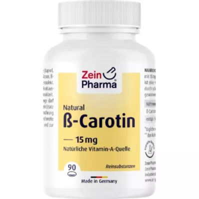 BETA CAROTIN NATURAL 15 mg ZeinPharma meke kapsule, 90 kom