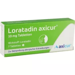 LORATADIN axicur 10 mg tablete, 7 kom