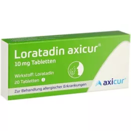 LORATADIN axicur 10 mg tablete, 20 kom