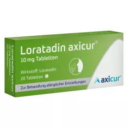 LORATADIN axicur 10 mg tablete, 20 kom