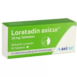 LORATADIN axicur 10 mg tablete, 50 kom