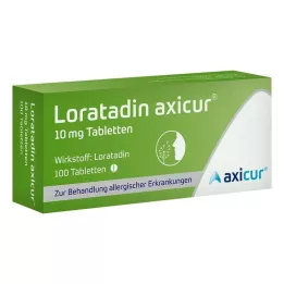 LORATADIN axicur 10 mg tablete, 100 kom