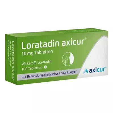 Loratadin axicur tablete od 10 mg, 100 kom
