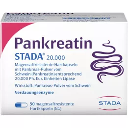 PANKREATIN STADA 20 000 tvrdih kapsula želučanog soka, 50 komada