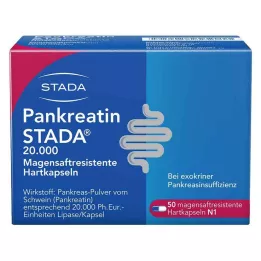 PANKREATIN STADA 20 000 tvrdih kapsula želučanog soka, 50 komada
