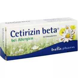 CETIRIZIN beta filmom obložene tablete, 30 kom