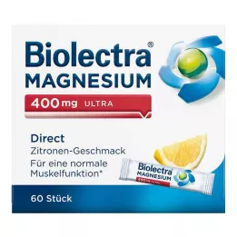 BIOLECTRA Magnezij 400 mg ultra direktni limun, 60 kom