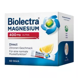 BIOLECTRA Magnezij 400 mg ultra direktni limun, 60 kom