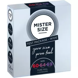 MISTER Veličina probnog pakiranja 60-64-69 kondoma, 3 kom