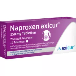 NAPROXEN axicur 250 mg tablete, 10 kom