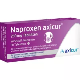 NAPROXEN axicur 250 mg tablete, 20 kom