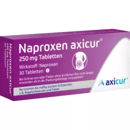 NAPROXEN axicur 250 mg tablete, 30 kom