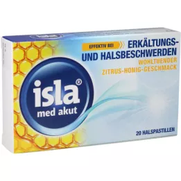 ISLA MED akutni citrus med pastile, 20 kom