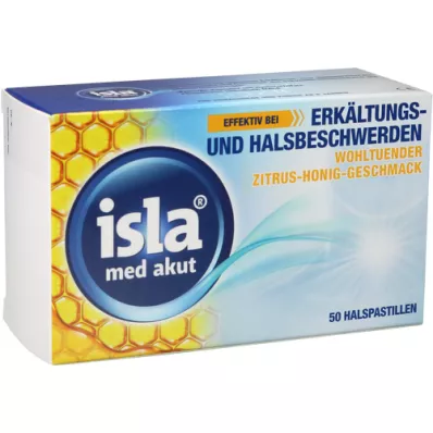 ISLA MED akutni citrus med pastile, 50 kom