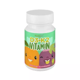 VITAMIN D3+K2 dječje tablete za žvakanje veganske, 120 kom