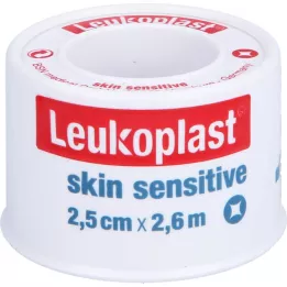 LEUKOPLAST Skin Sensitive 2,5 cmx2,6 m sa zaštitnim štitom, 1 kom
