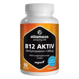 B12 AKTIV 1.000 µg veganske tablete, 90 kom