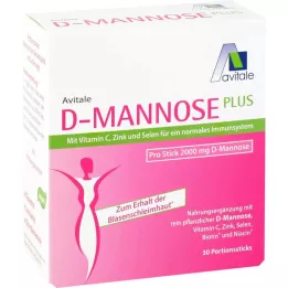 D-MANNOSE PLUS 2000 mg stickovi s vitaminima i mineralima, 30X2,47 g