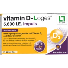 VITAMIN D-LOGES 5600 I.U. impuls tjedno skladište KTA, 30 kom