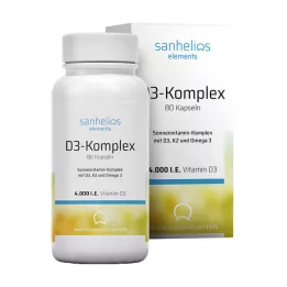 SANHELIOS Vitamin D3 sun vitaminski kompleks sa K2, 80 kom