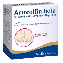 AMOROLFIN beta 50 mg/ml sadržaj aktivnog sastojka. Lak za nokte, 3 ml