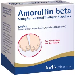 AMOROLFIN beta 50 mg/ml sadržaj aktivnog sastojka. Lak za nokte, 5 ml