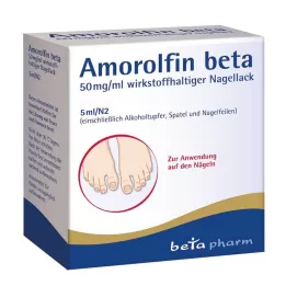 AMOROLFIN beta 50 mg/ml sadržaj aktivnog sastojka. Lak za nokte, 5 ml