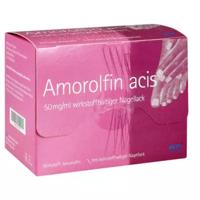 AMOROLFIN acis 50 mg/ml sadržaj aktivnog sastojka. Lak za nokte, 3 ml