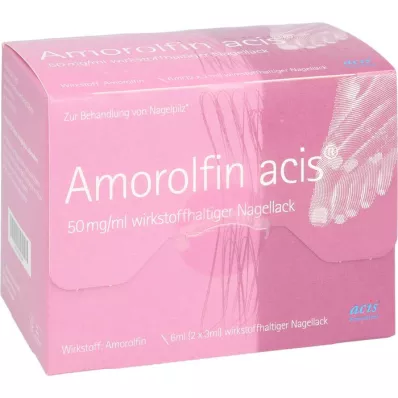 AMOROLFIN acis 50 mg/ml sadržaj aktivnog sastojka. Lak za nokte, 6 ml