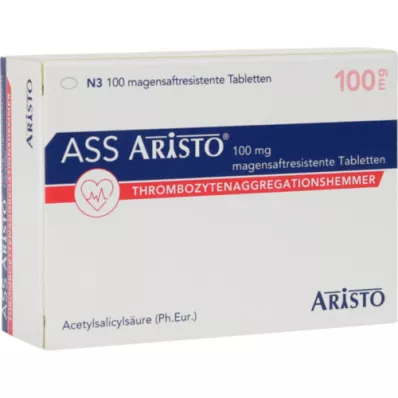 ASS Aristo 100 mg gastrorezistentne tablete, 100 kom