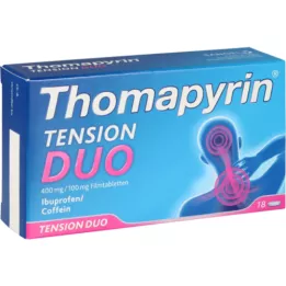 THOMAPYRIN TENSION DUO 400 mg/100 mg filmom obložene tablete, 18 kom