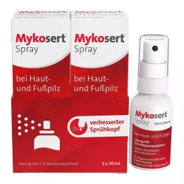 MYKOSERT Sprej za kožu i atletsko stopalo, 2X30 ml