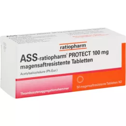 ASS-ratiopharm PROTECT 100 mg tablete želučanog soka, 50 kom