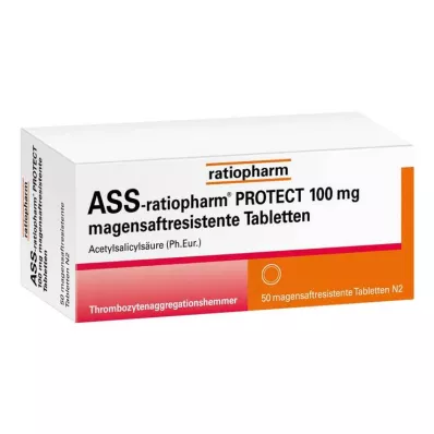 ASS-ratiopharm Protect 100 mg gastrorezistentne tablete, 50 kom
