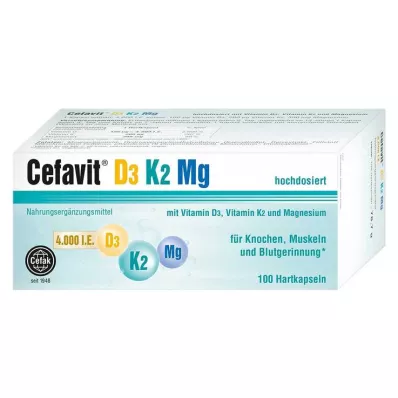 CEFAVIT D3 K2 Mg 4.000 IU tvrde kapsule, 100 kom