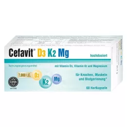 CEFAVIT D3 K2 Mg 7.000 IU tvrde kapsule, 60 kom