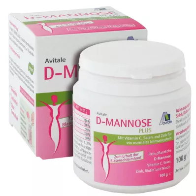 D-MANNOSE PLUS 2000 mg prah sa vitaminsko-mineralnim tvarima, 100 g
