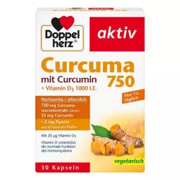 DOPPELHERZ Curcuma 750 kapsula, 30 kom
